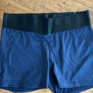 Craft Women's Black and Navy Athletic Shorts